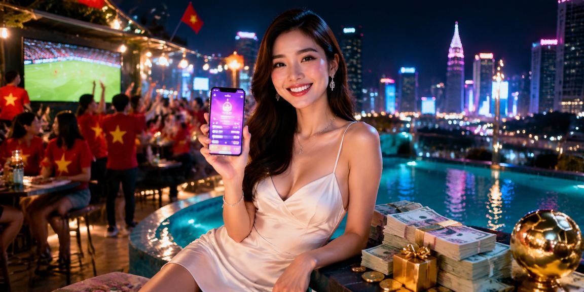 Cảnh đêm Sài Gòn với ánh đèn neon